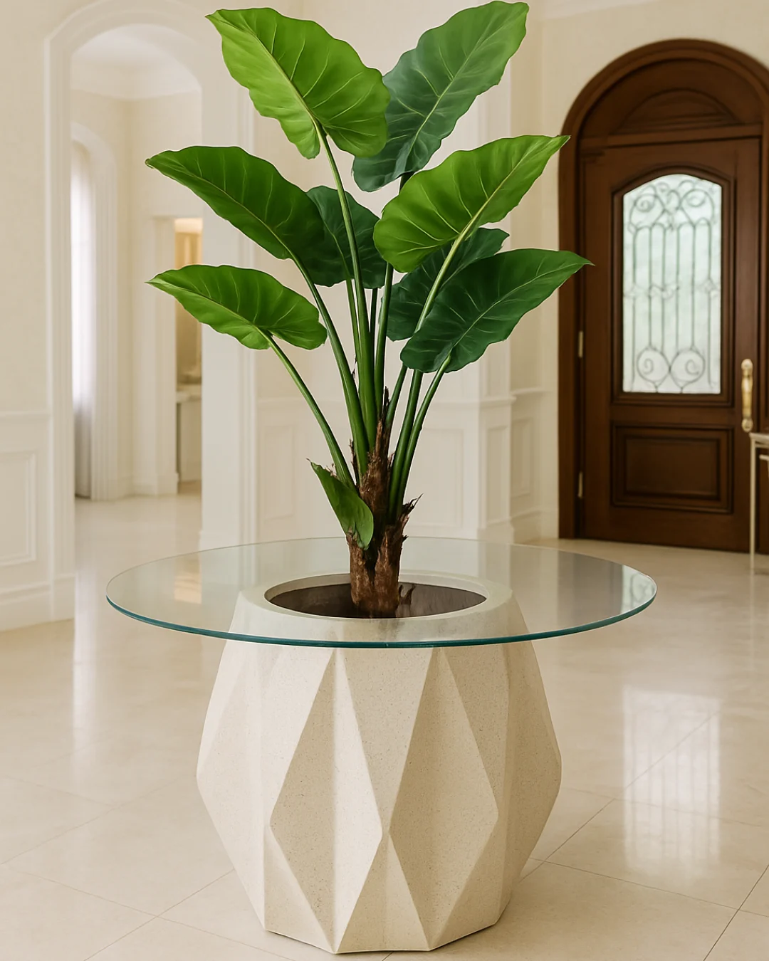 Facet Blanc Planter