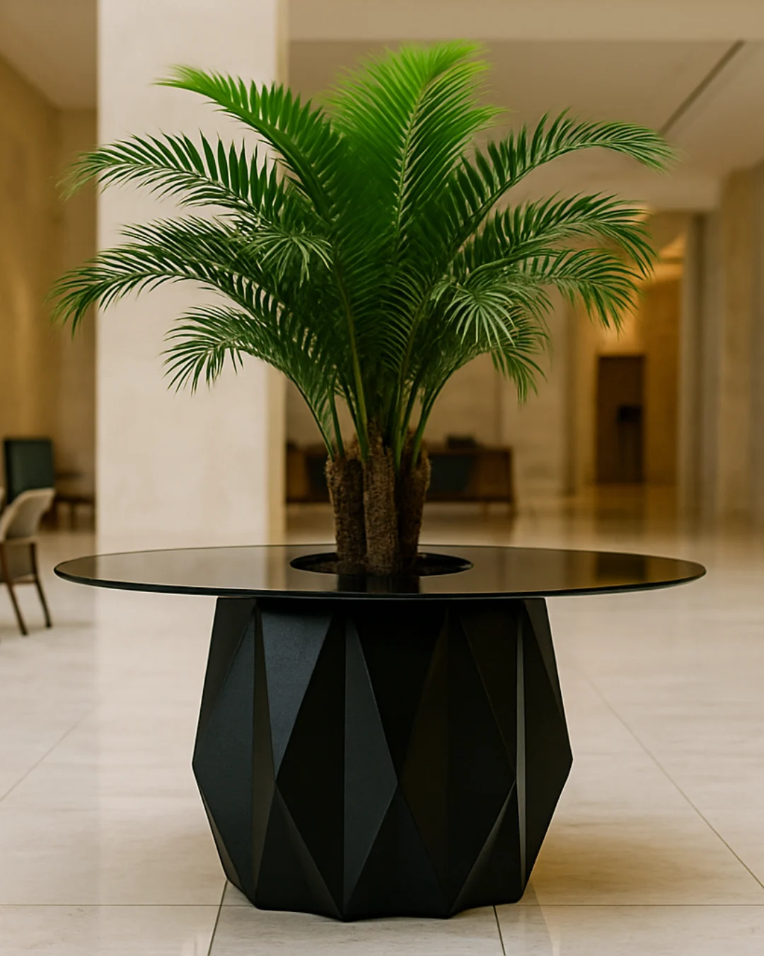 Facet Noir Planter