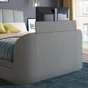 Option selection for rounded TV foot end