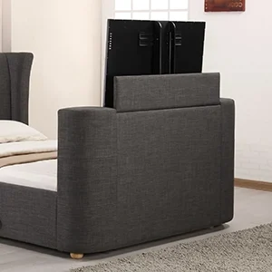 Option selection for rounded TV foot end