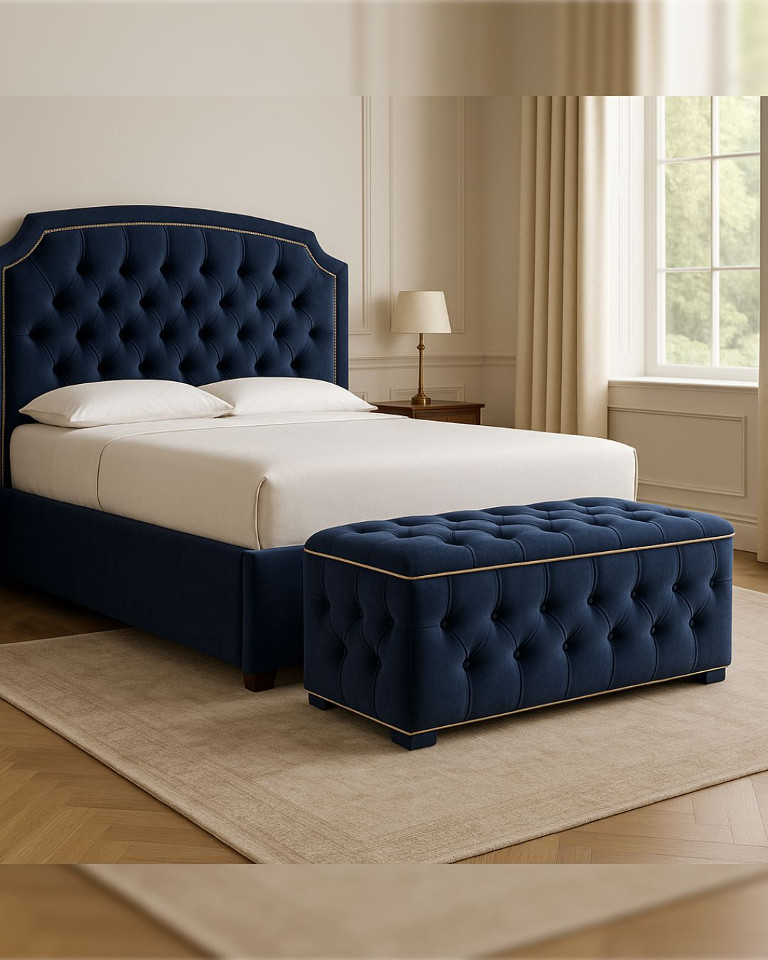 Styled interior with Silstead Bed centerpiece