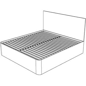 Option selection for no bed storage (slate)